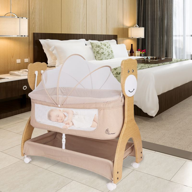 Lullabies Woodsy Manual Baby Cradle