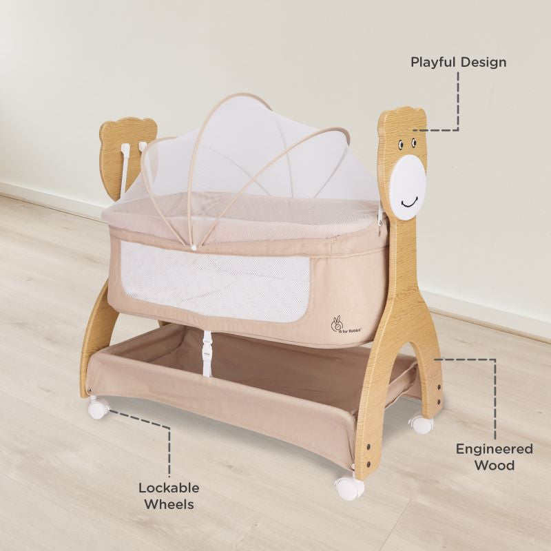 Lullabies Woodsy Manual Baby Cradle