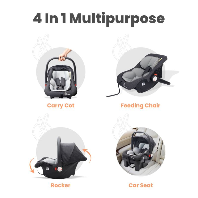 R for Rabbit Carry Cot Cum Car Seat