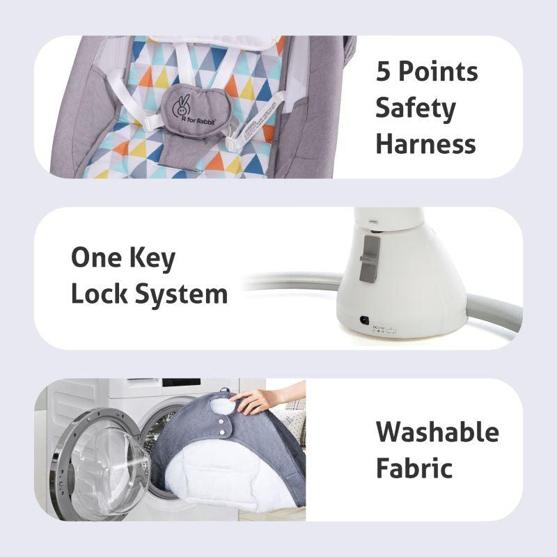 R for Rabbit Cucoon smart auto swing